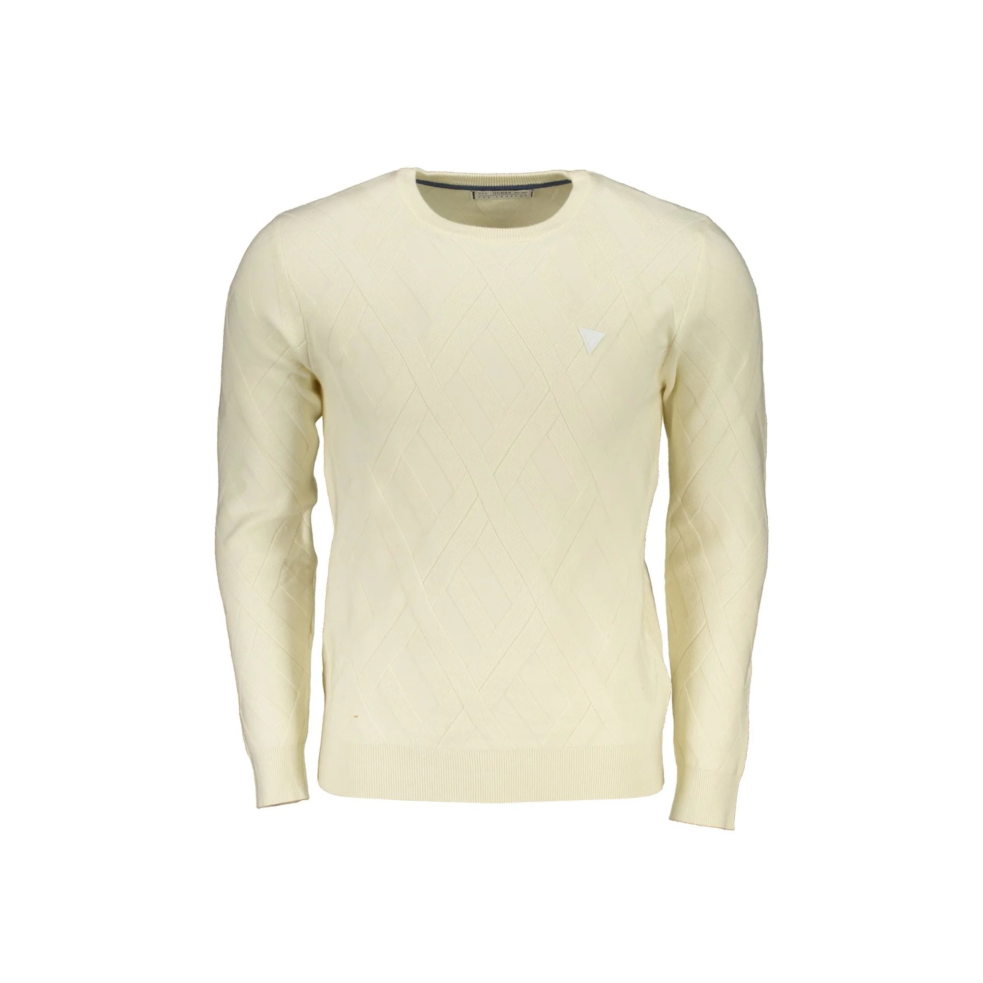 Guess Jeans Maglione Uomo Bianco Logo Maglie - foto prodotto